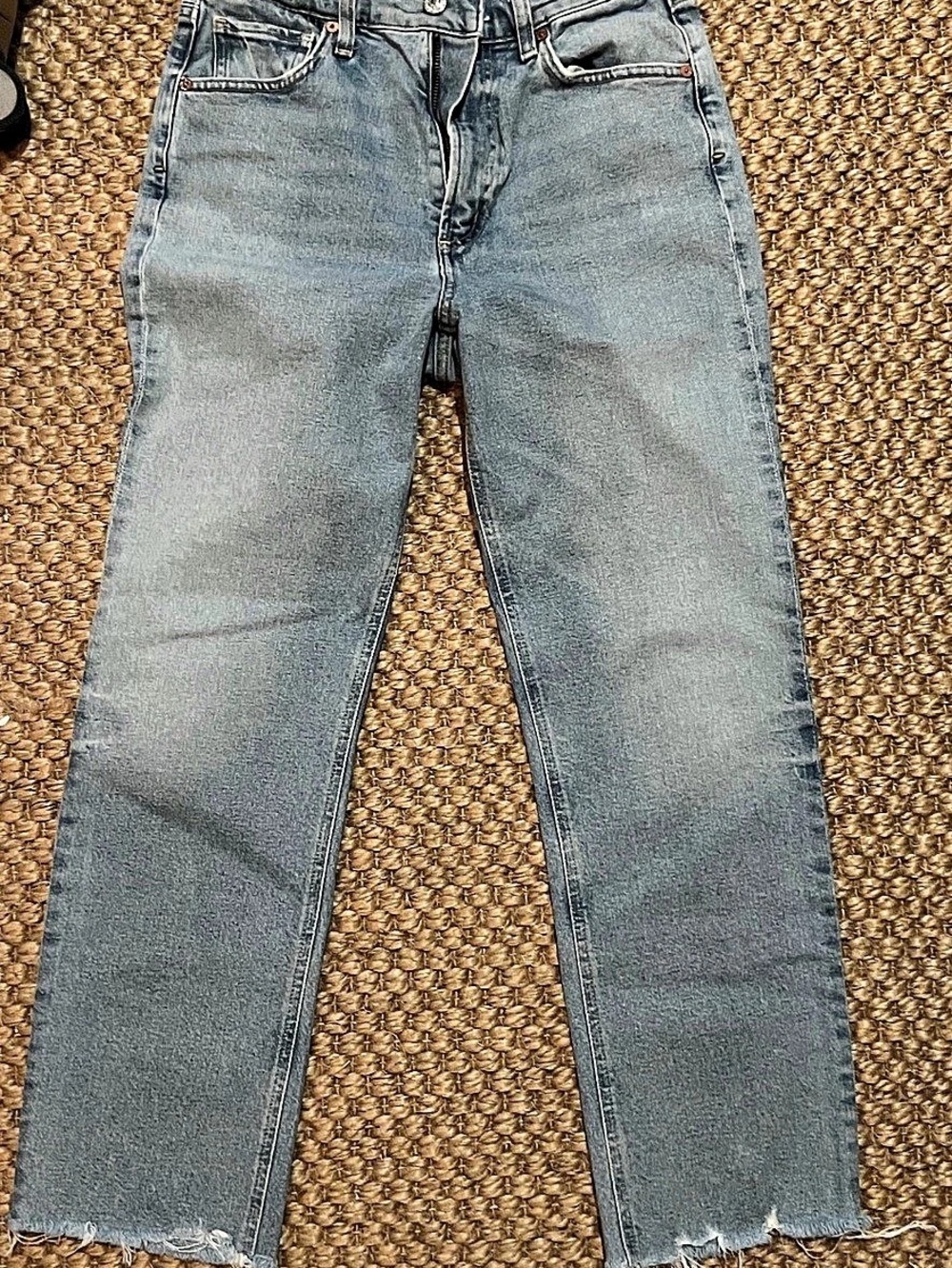 Citizens of Humanity Daphne Crop Straight Leg Jeans Blue Waist 26